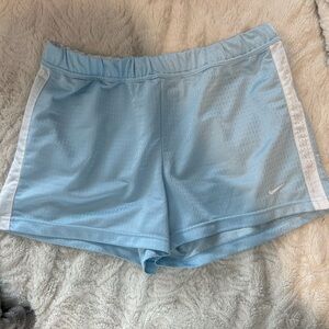 Blue Nike shorts